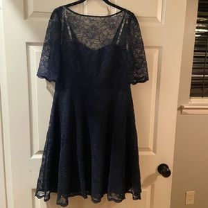 Navy lace dress